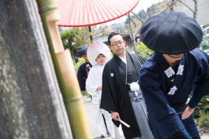 歴史深き鎌倉で行う花嫁道中