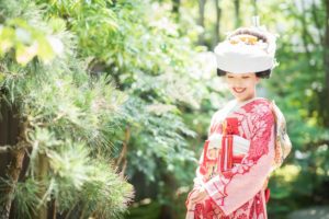 古都鎌倉の結婚式で和装衣装のスタイリングを楽しむ