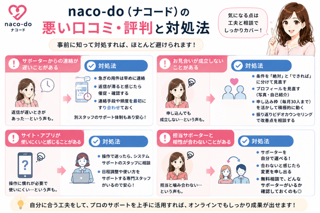 naco-do（ナコード）の悪い口コミ・評判と対処法